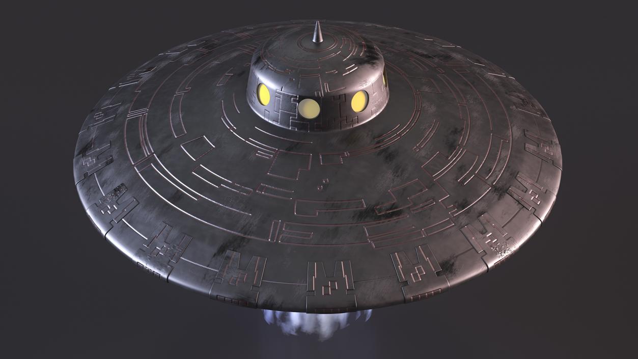 3D model Old UFO Ship Kidnaps