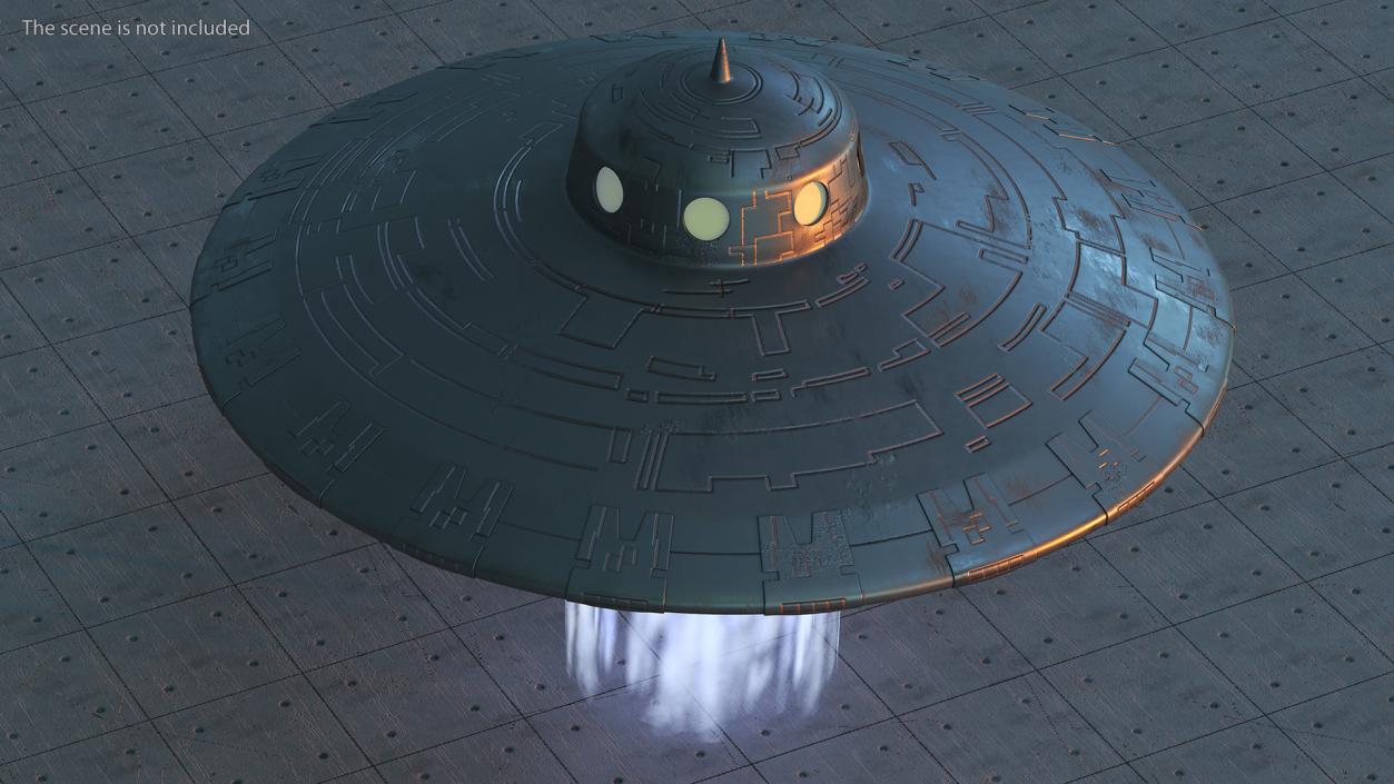 3D model Old UFO Ship Kidnaps