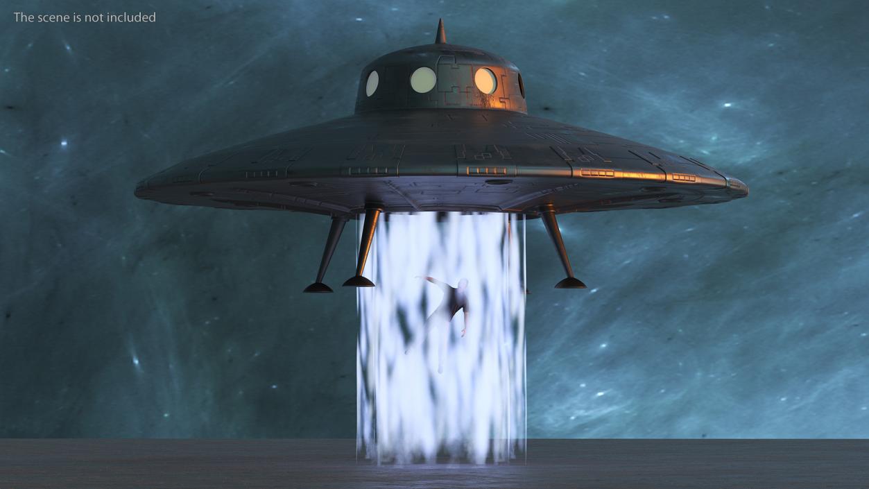 3D model Old UFO Ship Kidnaps