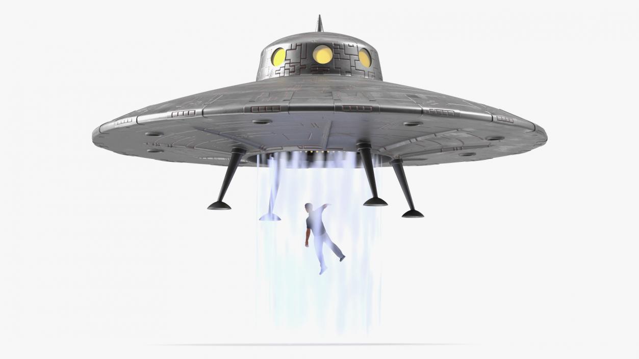 3D model Old UFO Ship Kidnaps