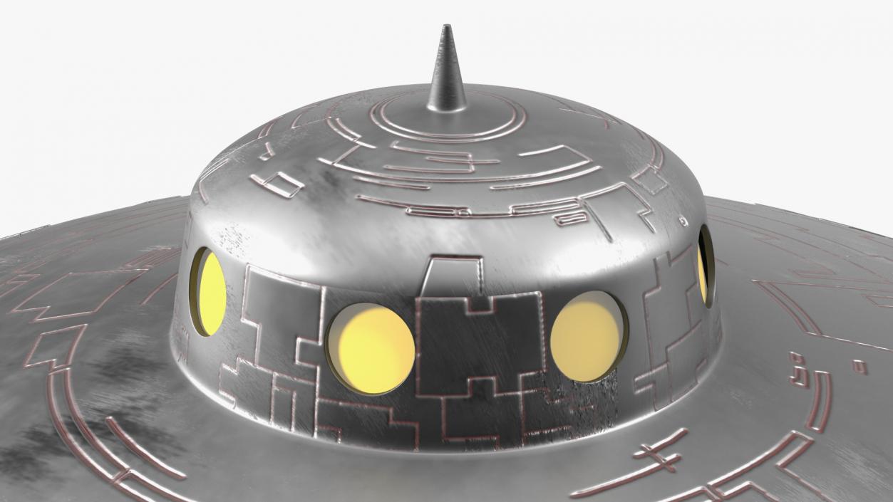 3D model Old UFO Ship Kidnaps