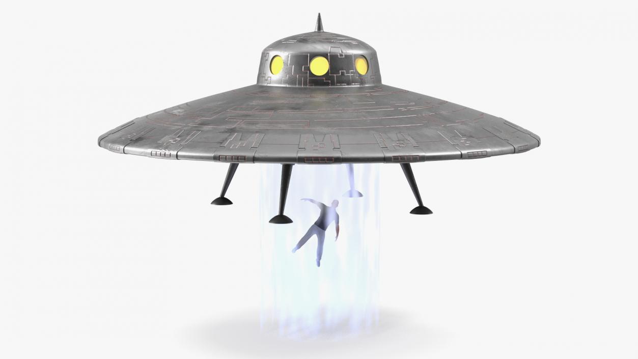 3D model Old UFO Ship Kidnaps