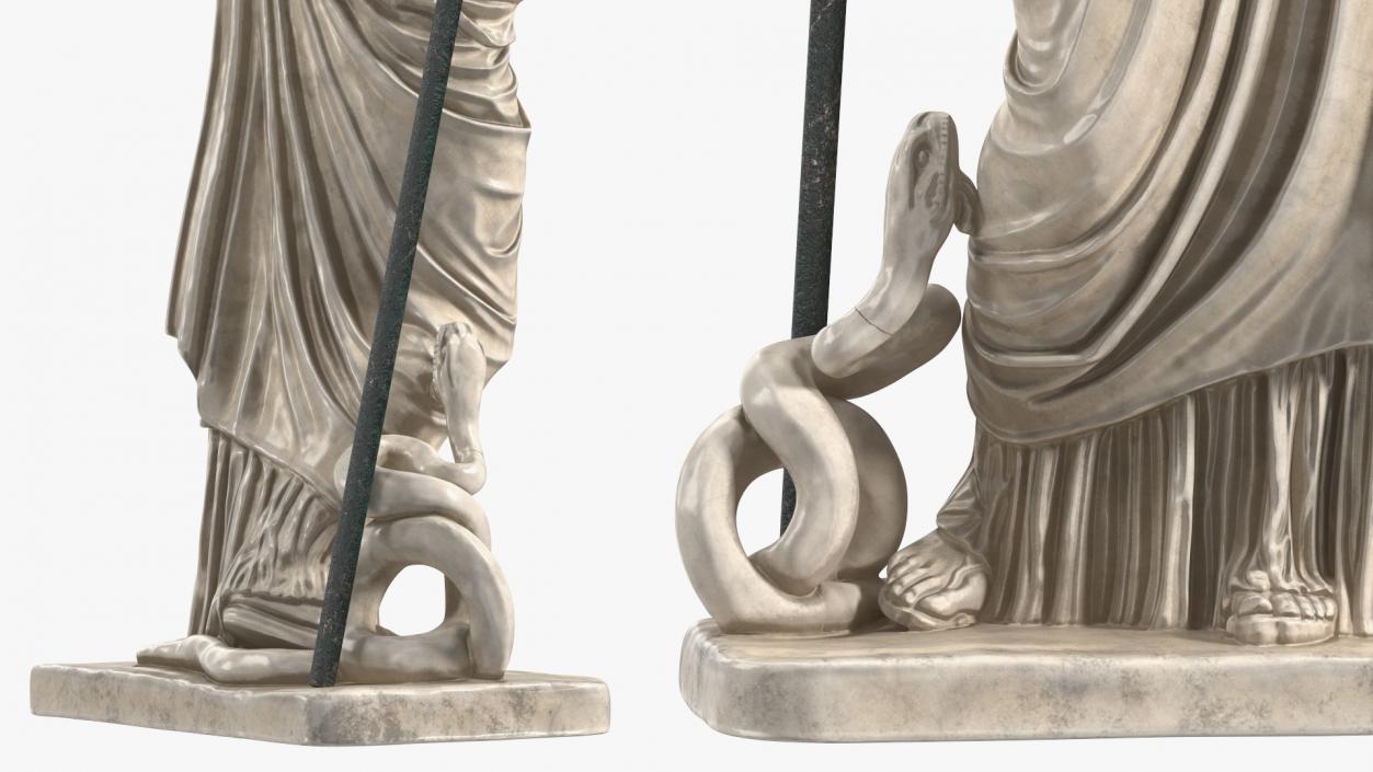 3D Sculpture Athena Giustiniani Marble for 3D Print model