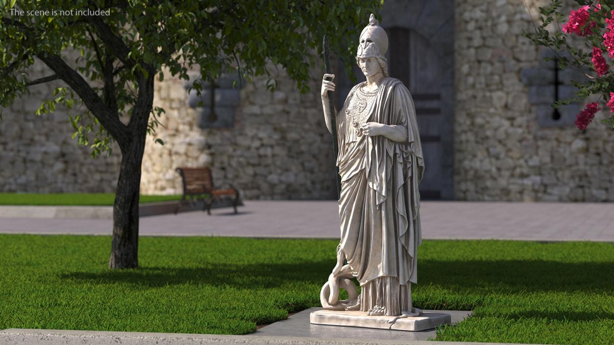 3D Sculpture Athena Giustiniani Marble for 3D Print model