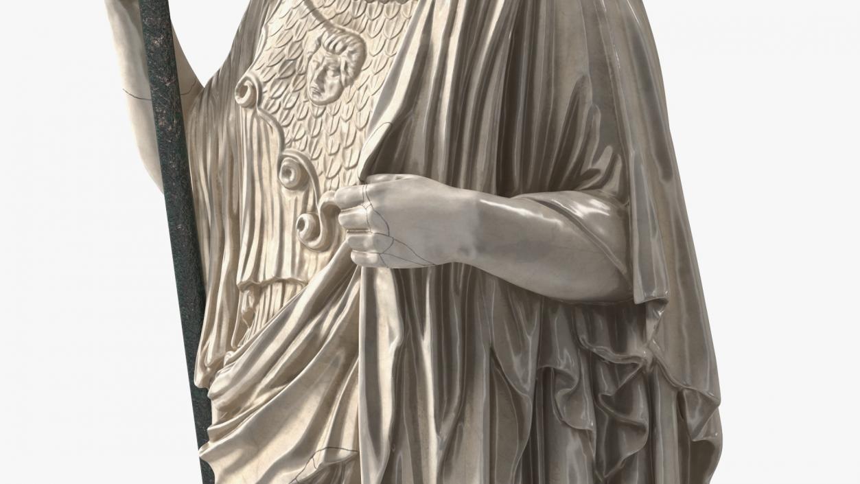 3D Sculpture Athena Giustiniani Marble for 3D Print model