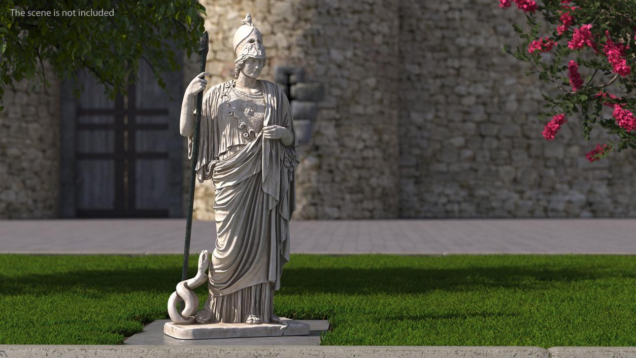 3D Sculpture Athena Giustiniani Marble for 3D Print model