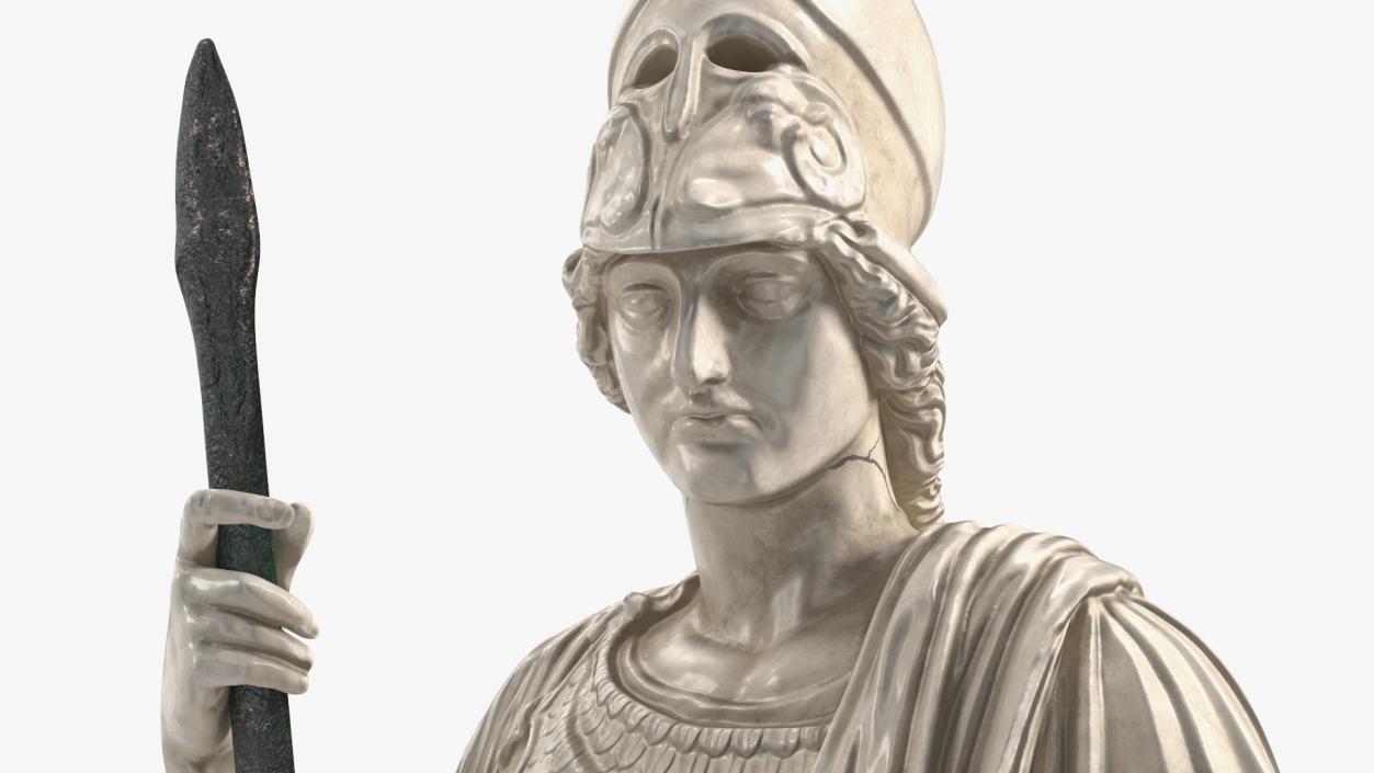 3D Sculpture Athena Giustiniani Marble for 3D Print model