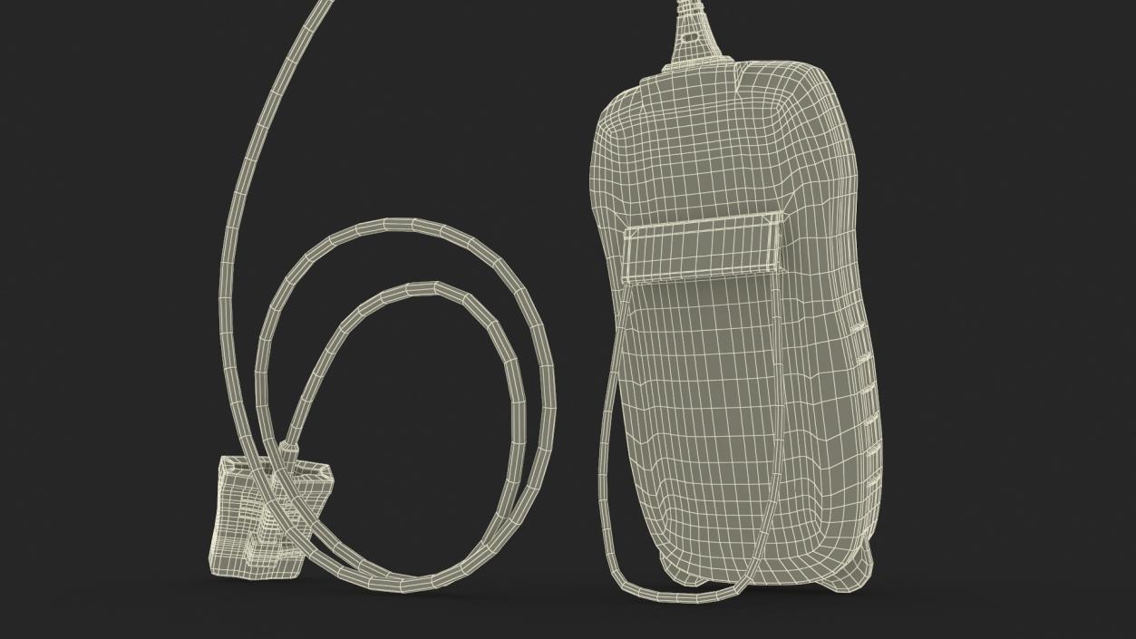 3D Digital Handheld Pulse Oximeter Rigged model