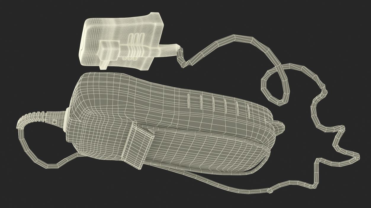 3D Digital Handheld Pulse Oximeter Rigged model