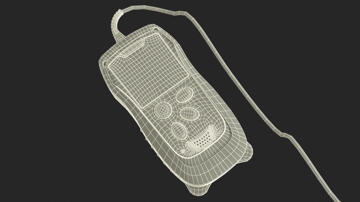 3D Digital Handheld Pulse Oximeter Rigged model