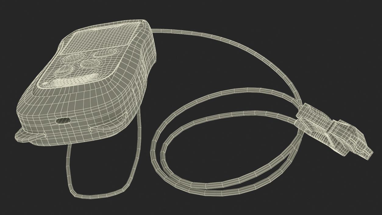 3D Digital Handheld Pulse Oximeter Rigged model