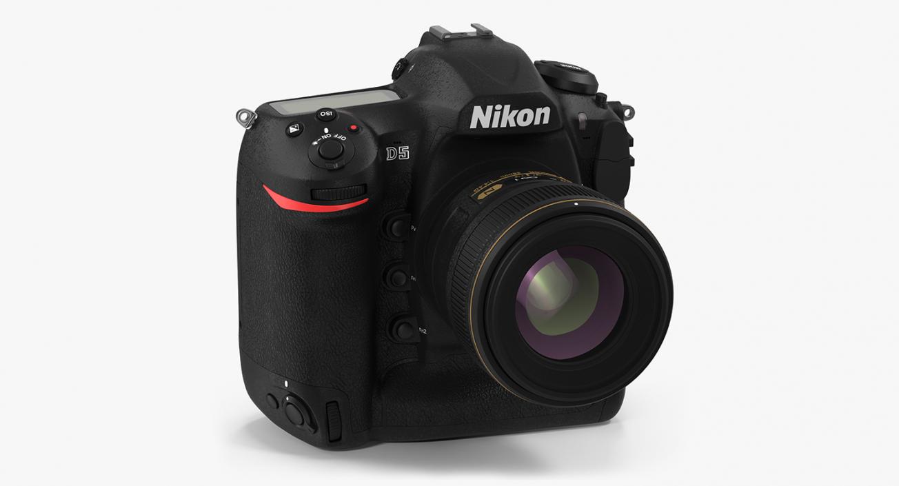 3D Nikon D5 Professional DSLR Camera model