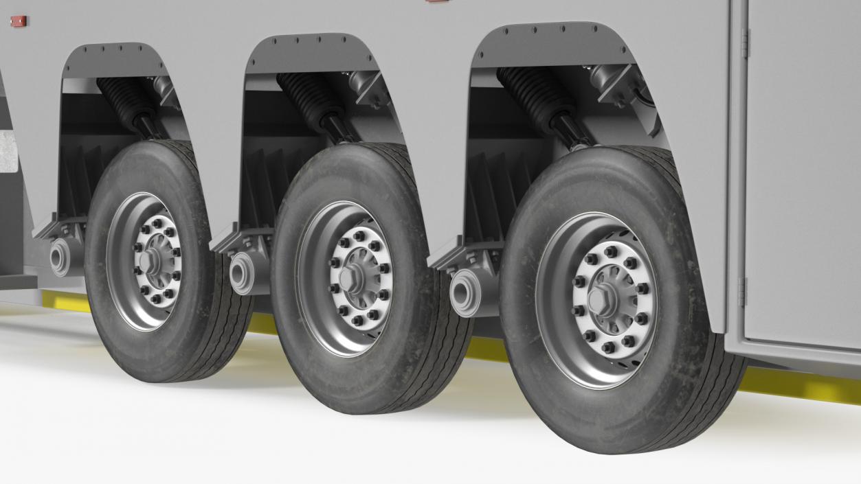 Concrete Panel Semi Trailer 3D