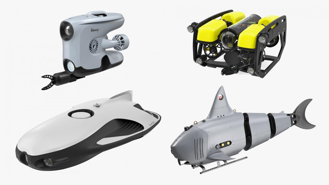 3D model Underwater Robots Collection 3