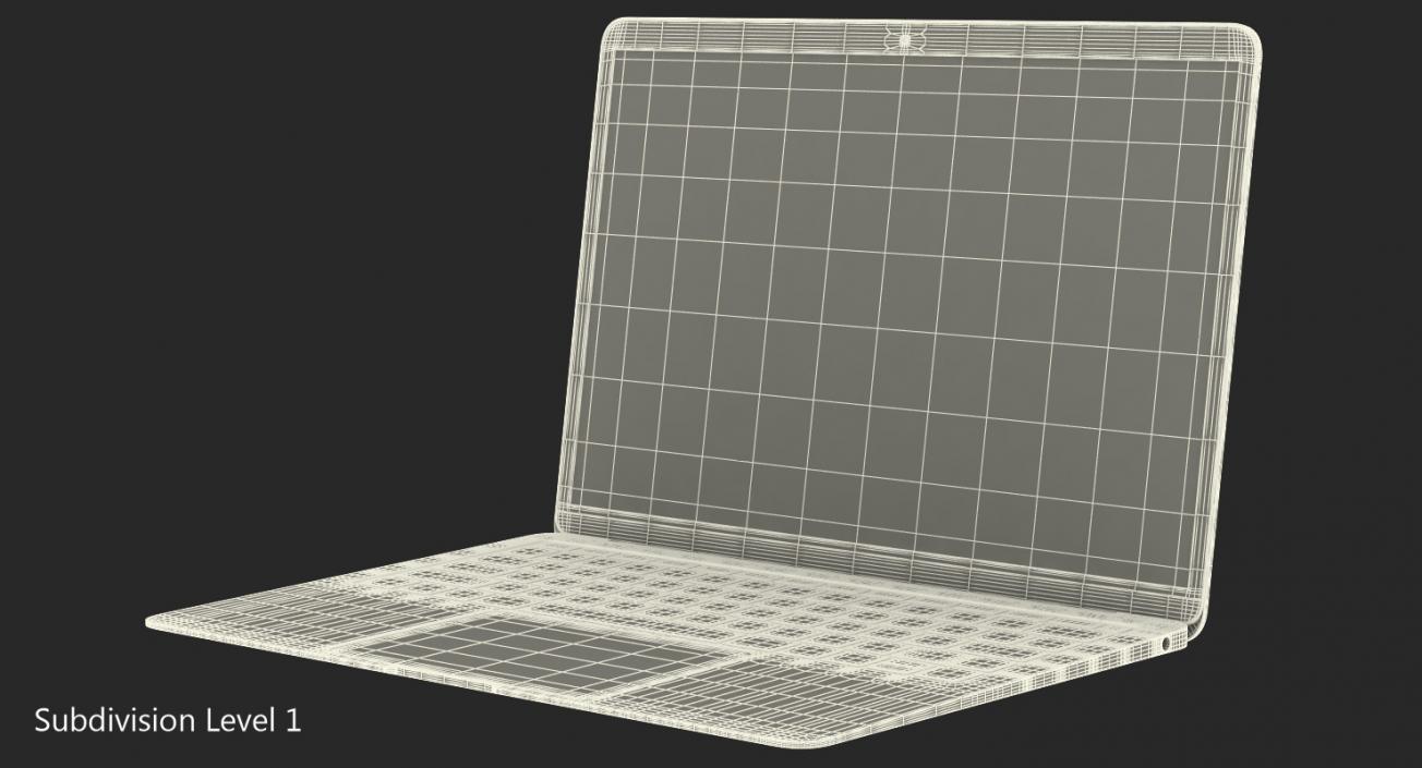 3D Subnotebook Silver model