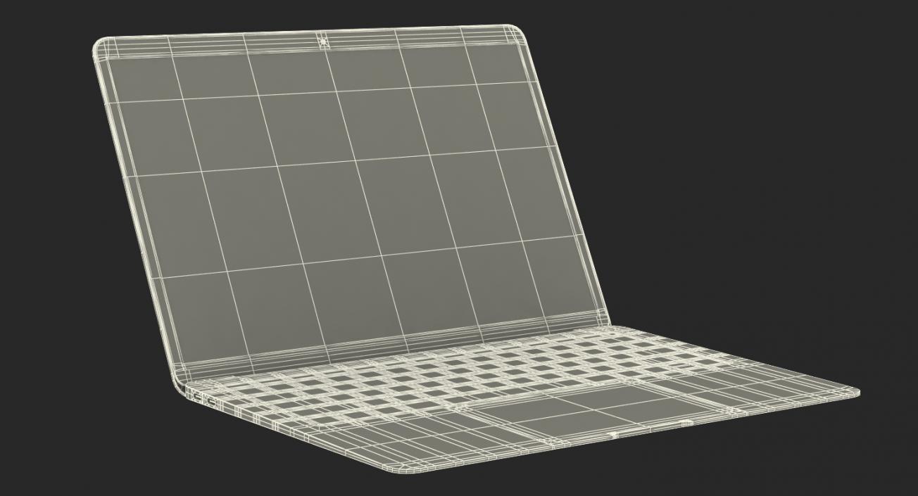 3D Subnotebook Silver model