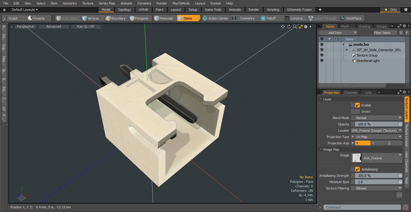 JST XH-Style Connector 3D