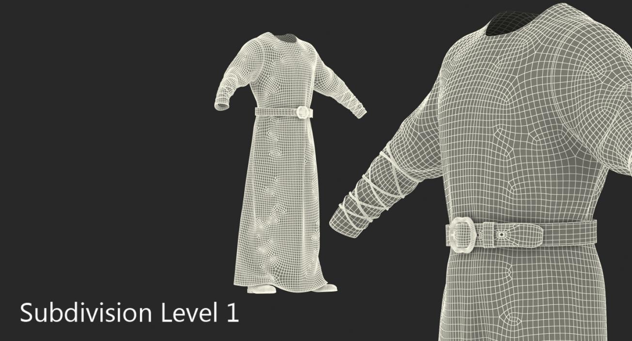 Medieval Clothing Men Tunic 3D