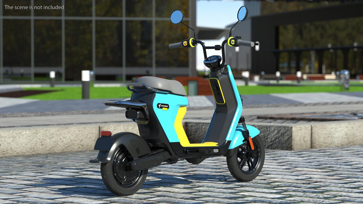 Segway eMoped C80 Blue 3D