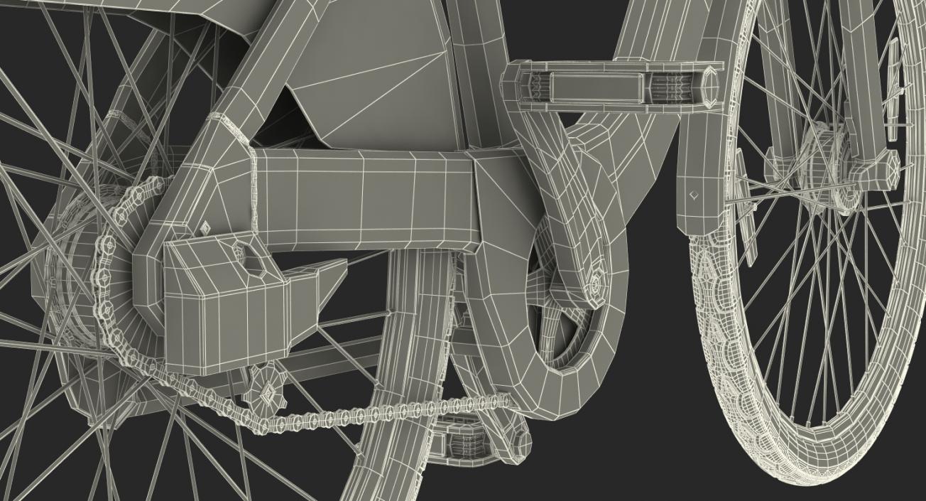 3D model Sharing System Citi Bike Pay Station with Bicycles