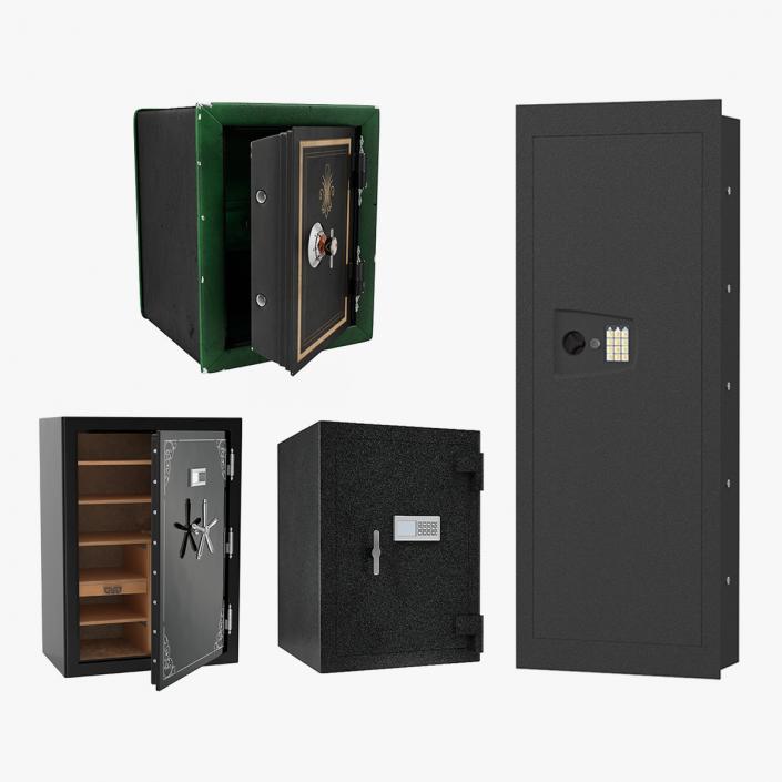 3D Safes Collection 4 model