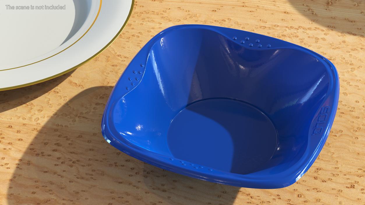 3D model Solo Squared Plastic Bowl Blue