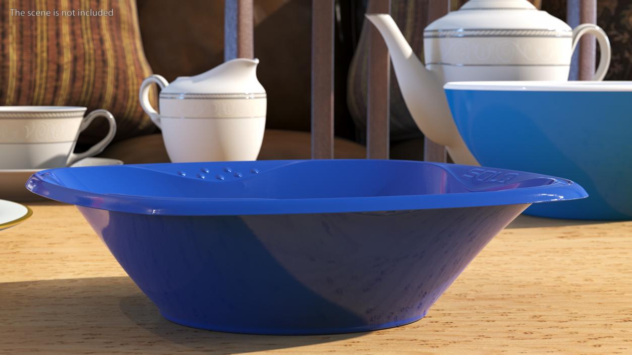 3D model Solo Squared Plastic Bowl Blue