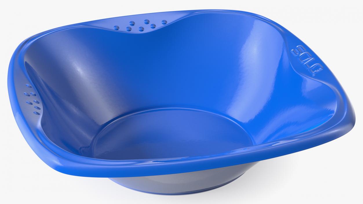 3D model Solo Squared Plastic Bowl Blue