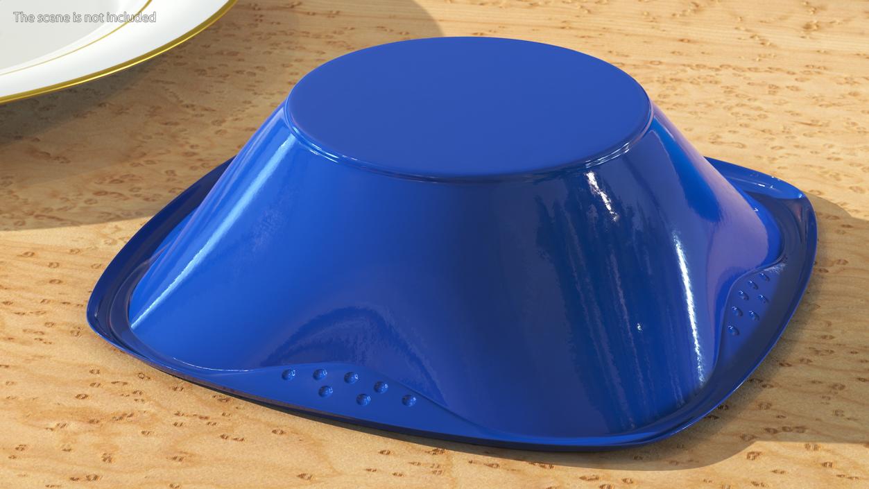 3D model Solo Squared Plastic Bowl Blue