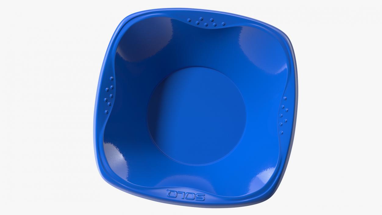 3D model Solo Squared Plastic Bowl Blue