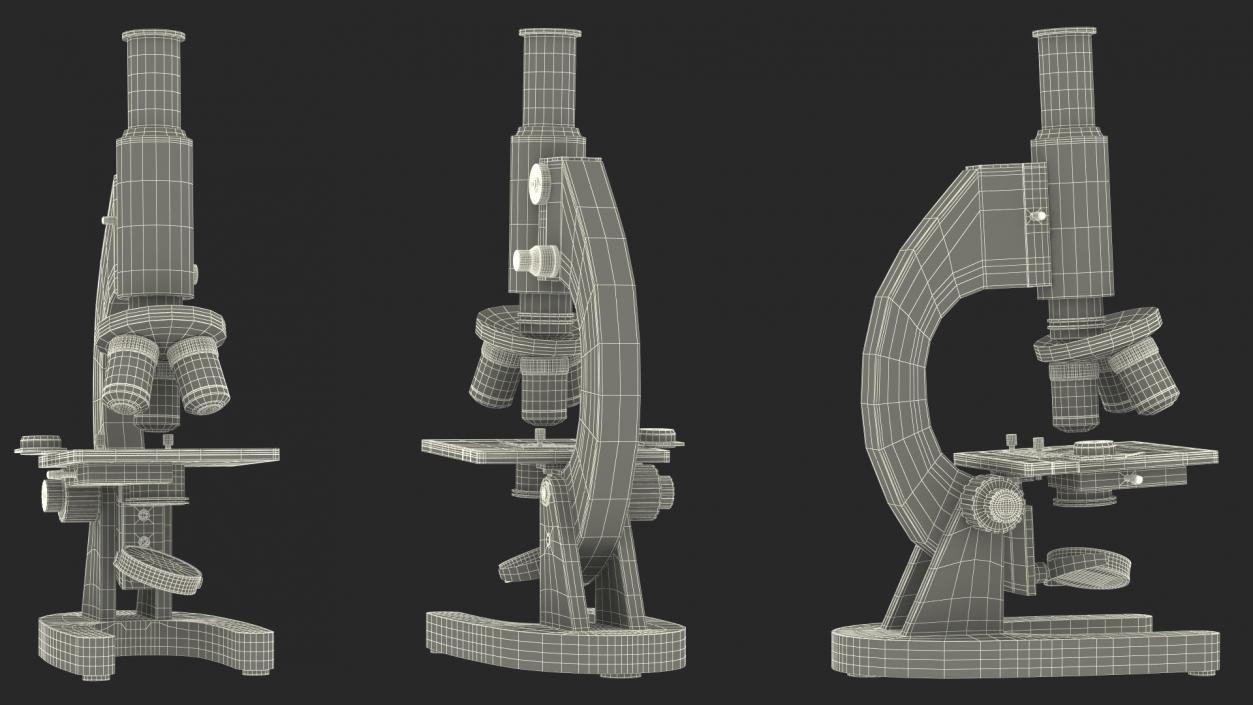 3D Laboratory Medical Teaching Microscope model