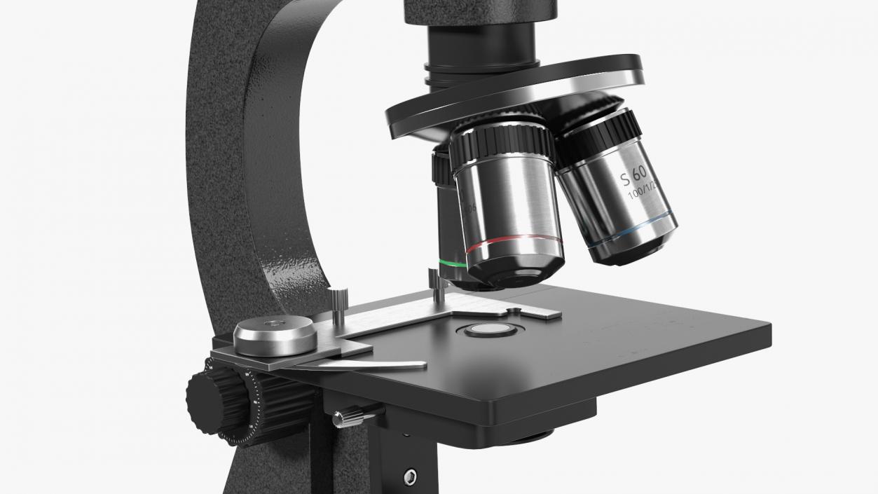 3D Laboratory Medical Teaching Microscope model