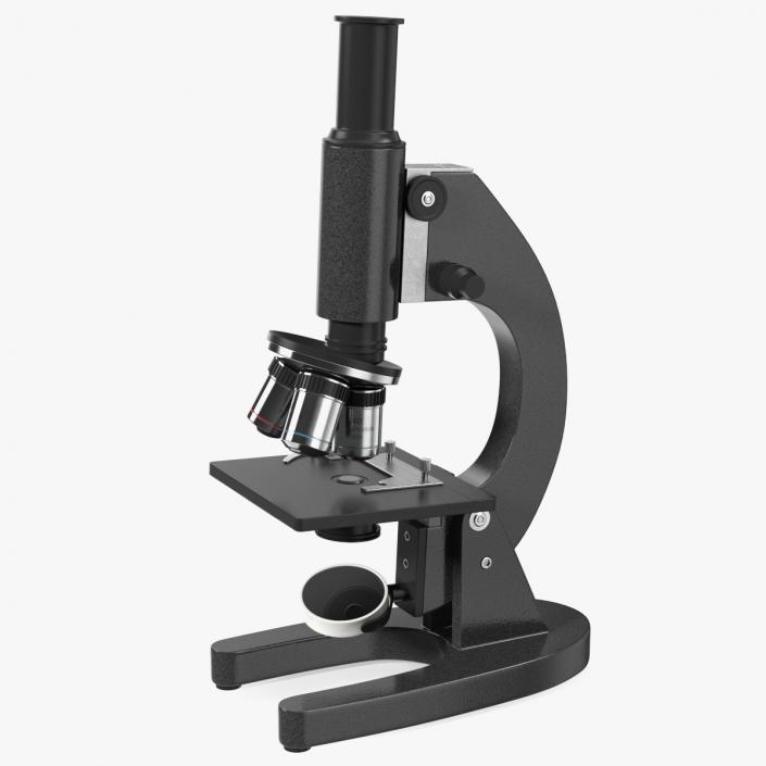 3D Laboratory Medical Teaching Microscope model