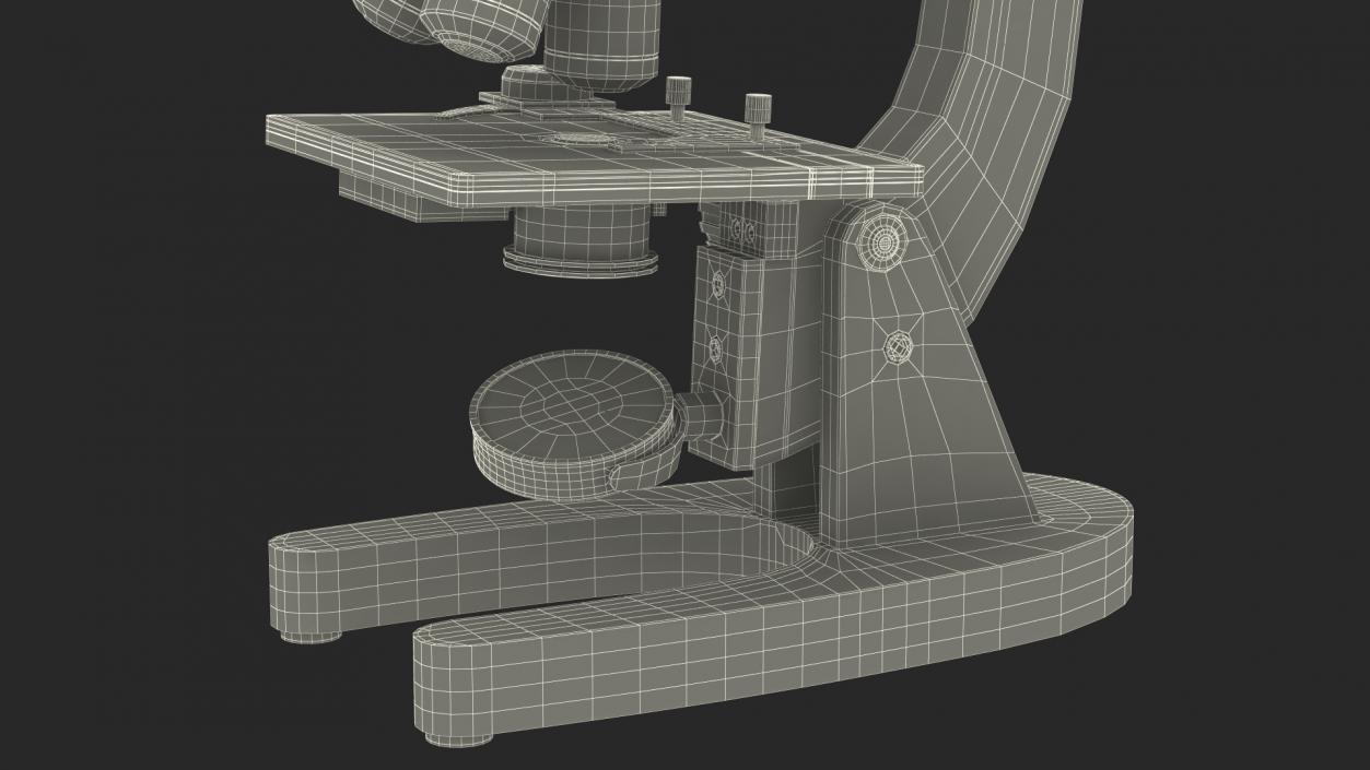 3D Laboratory Medical Teaching Microscope model