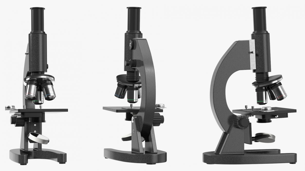 3D Laboratory Medical Teaching Microscope model