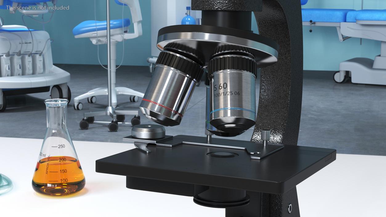 3D Laboratory Medical Teaching Microscope model