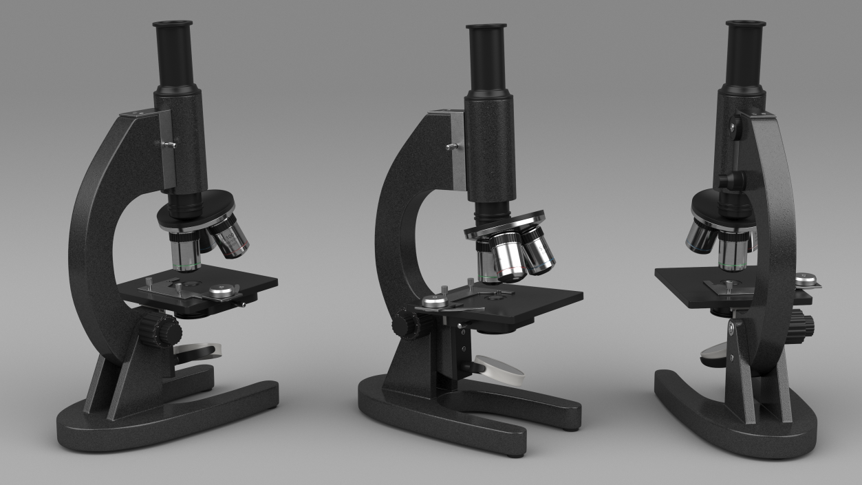 3D Laboratory Medical Teaching Microscope model