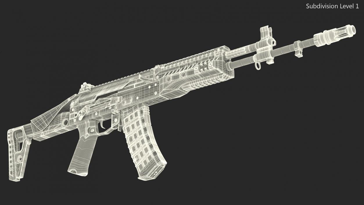 3D Kalashnikov Assault Rifle AK-12