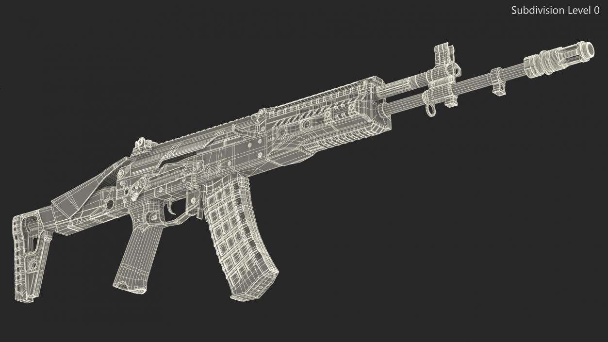 3D Kalashnikov Assault Rifle AK-12