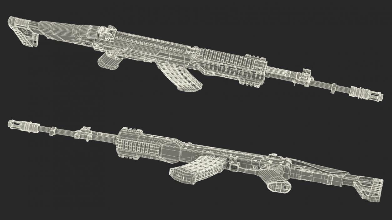 3D Kalashnikov Assault Rifle AK-12