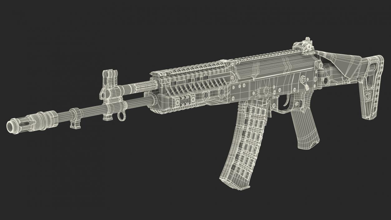 3D Kalashnikov Assault Rifle AK-12