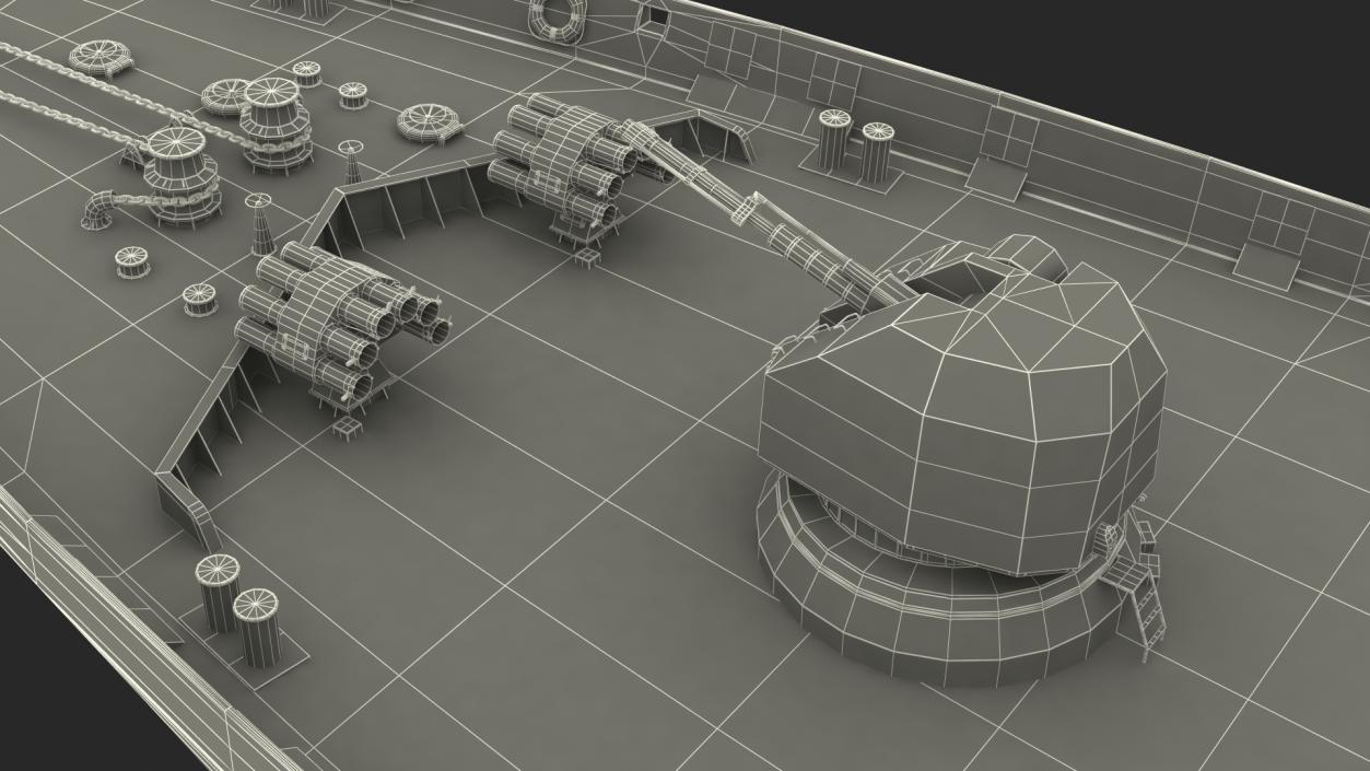 Frigate 3D model