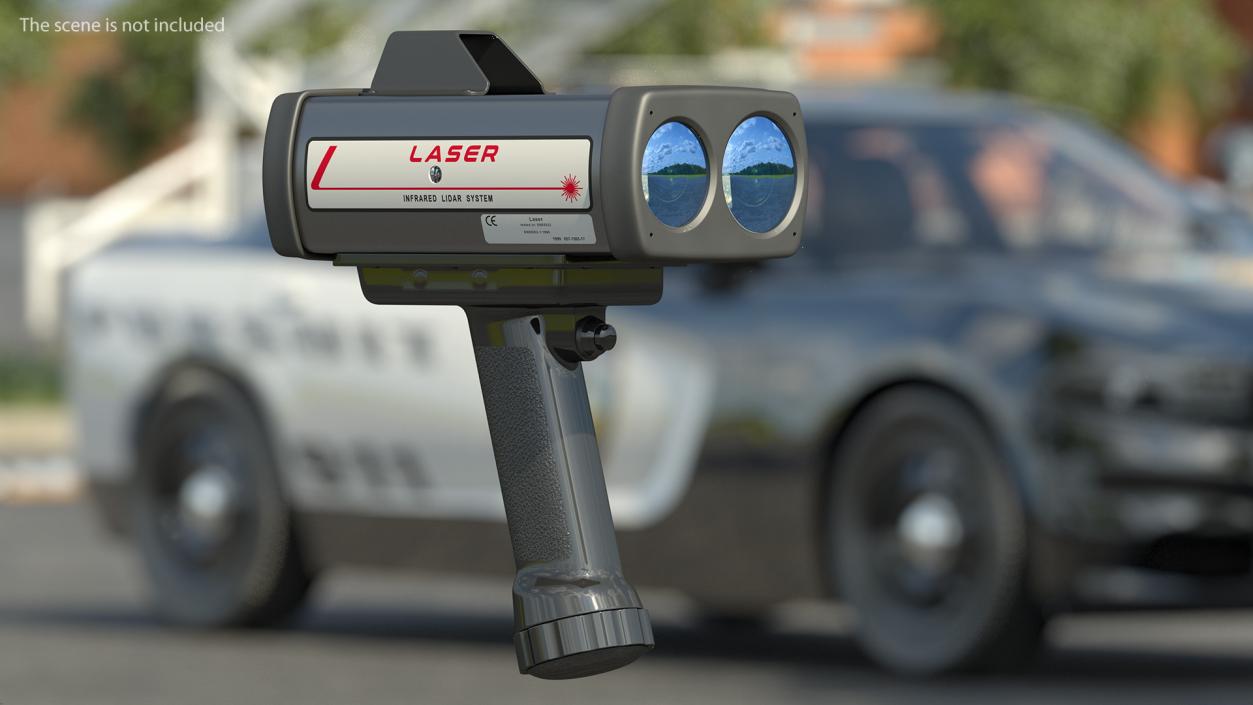 3D model LIDAR Traffic Enforcement Speed Gun