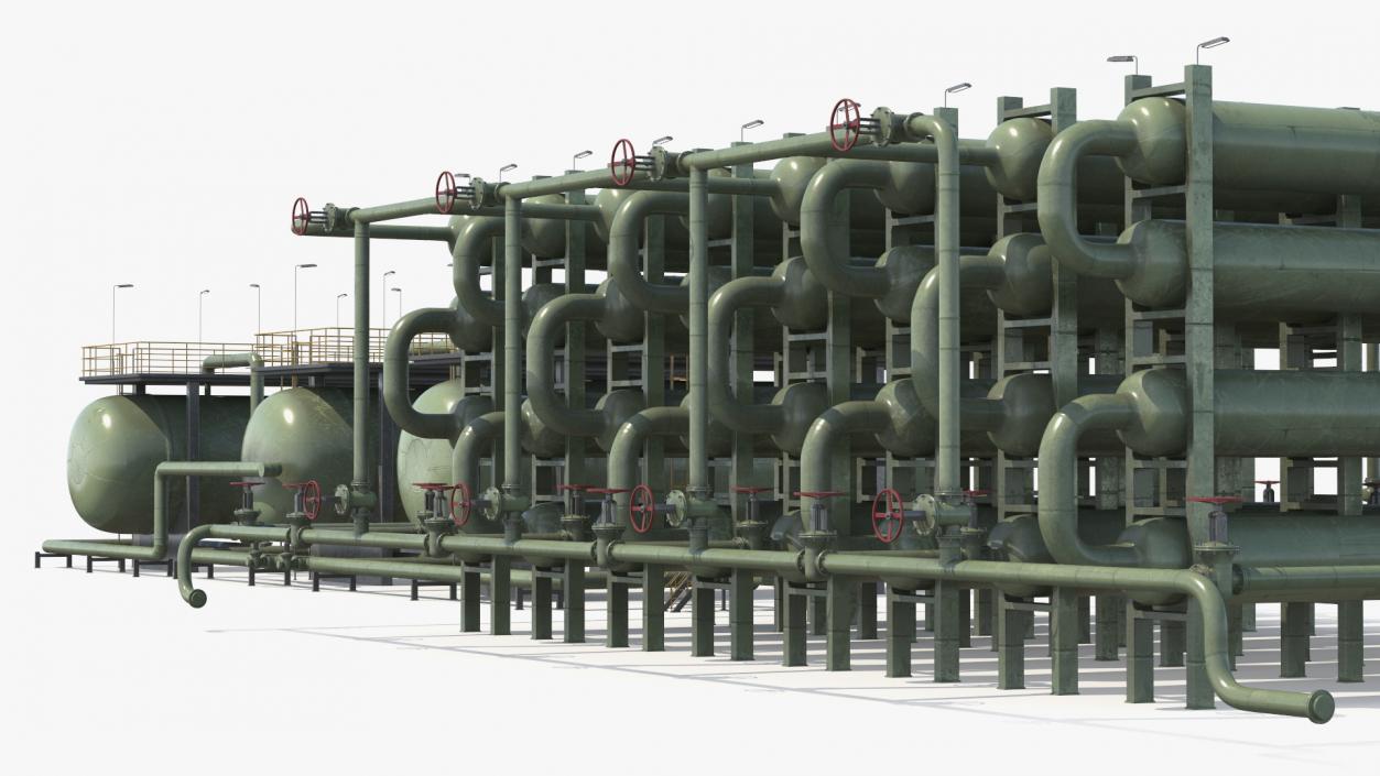 Separators Heat Exchangers Green 3D