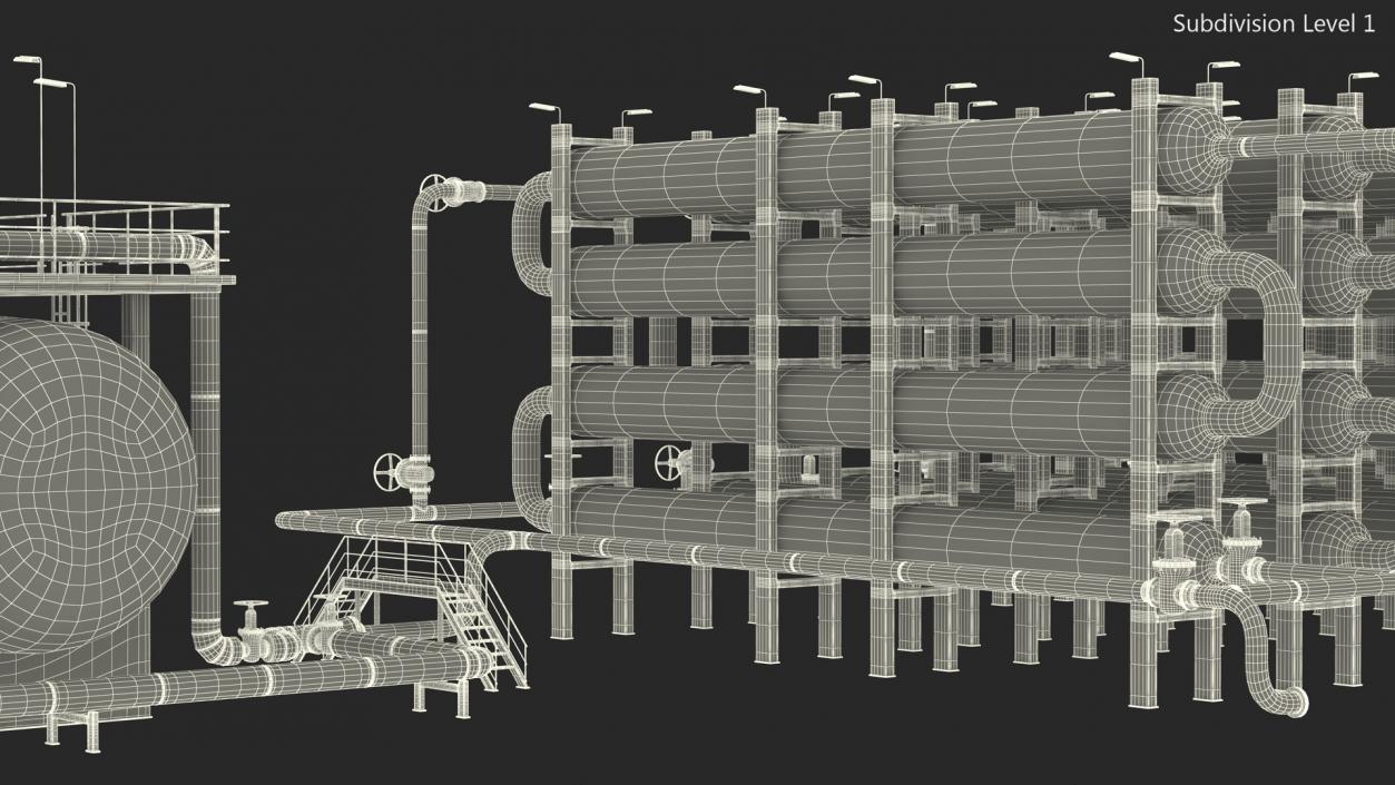 Separators Heat Exchangers Green 3D