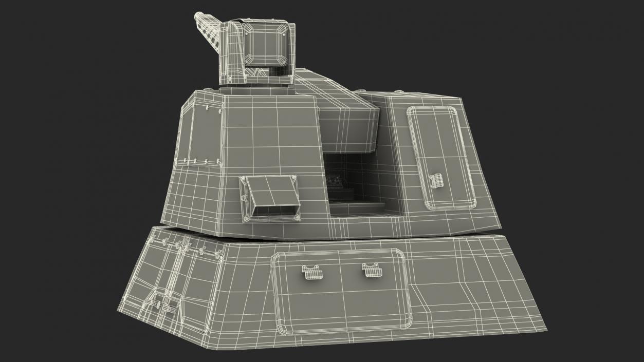 3D model Autonomous Rapid-Firing Turret