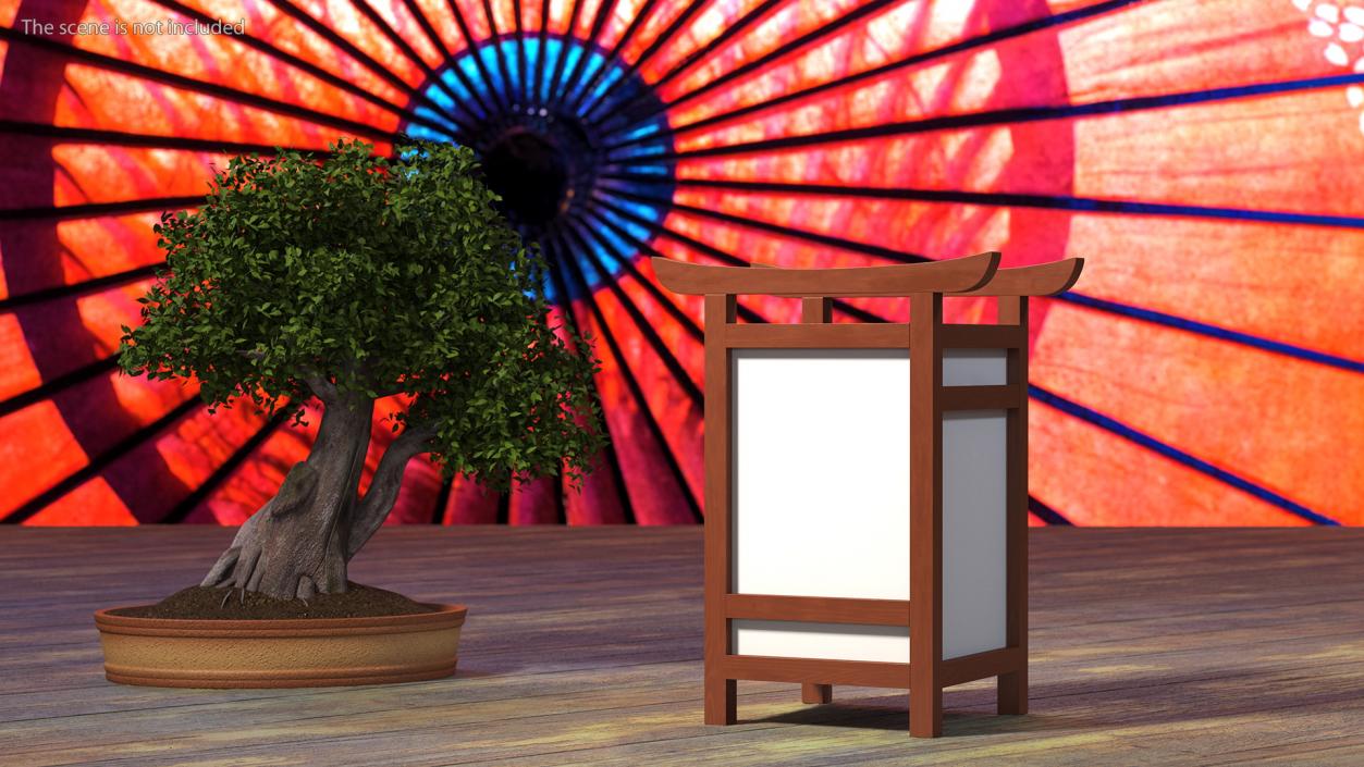 3D Shoji Lantern Small Off model