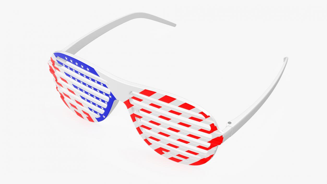 American Flag Shutter Sunglasses 3D