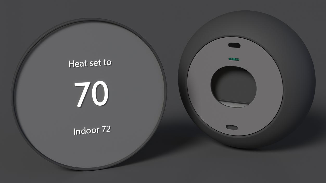 3D Wall Thermostat Google Nest Black model