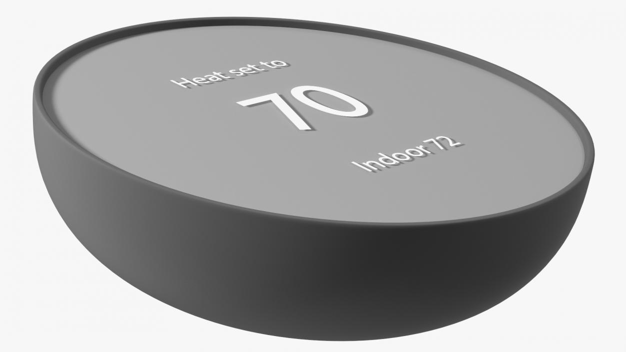 3D Wall Thermostat Google Nest Black model